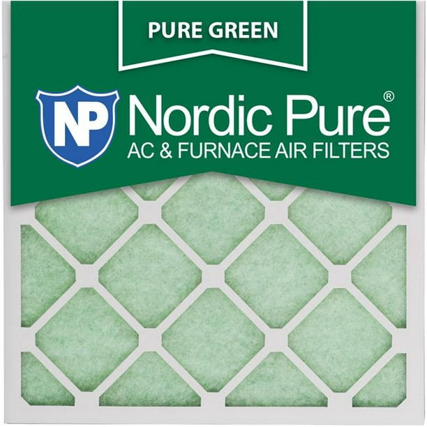 Nordic Pure 16x16x1 Pure Green Plus Carbon Eco-Friendly AC Furnace Air Filters 6 Pack 